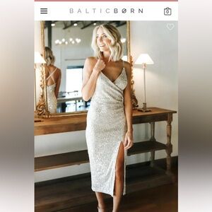 Baltic Born Annabel Sequin Tank Midi Dress